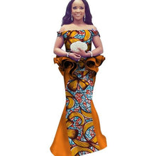 Load image into Gallery viewer, African Dress Dashiki Bazin Riche Dress Casual Summer Sleeveless Maxi Dress Print Dashiki Fabric Women African Clothing WY1566