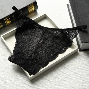 Sexy Women Lace Panties Low Rise Transparent Underwear