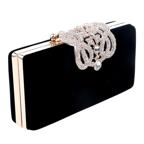 SEKUSA Clutch evening bags Crown rhinestones evening bags purse  shoulder bag for wedding Diamonds Lady Purse Mini Evening Bags