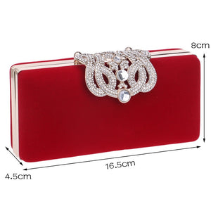 SEKUSA Clutch evening bags Crown rhinestones evening bags purse  shoulder bag for wedding Diamonds Lady Purse Mini Evening Bags