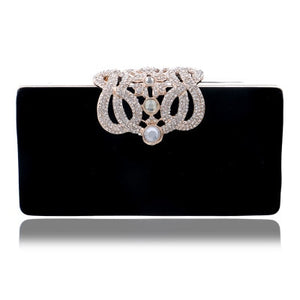 SEKUSA Clutch evening bags Crown rhinestones evening bags purse  shoulder bag for wedding Diamonds Lady Purse Mini Evening Bags