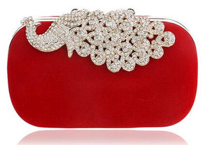 SEKUSA Clutch evening bags Crown rhinestones evening bags purse  shoulder bag for wedding Diamonds Lady Purse Mini Evening Bags