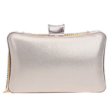 Load image into Gallery viewer, Rhinestones Tassel Clutch Diamonds Beaded Metal Evening Bags