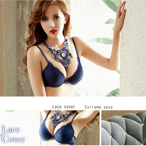 2018 brand new lace bra set solid flower three quarters women underwear hot sale girls intimate .