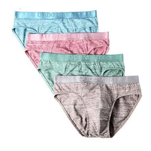 Load image into Gallery viewer, Men Briefs 4pcs\lot Cotton Men Underwear Plus size cuecas Soft Underpants