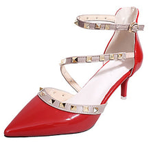 Load image into Gallery viewer, Pointed Toe pumps Buckle Shoes.