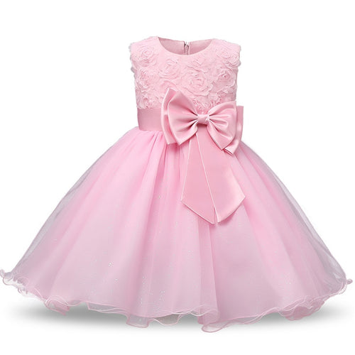 Princess Flower Birthday Party Dresses For Girls Children's Costume Teenager Prom Designs