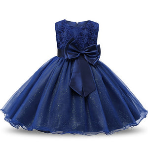 Princess Flower Birthday Party Dresses For Girls Children's Costume Teenager Prom Designs