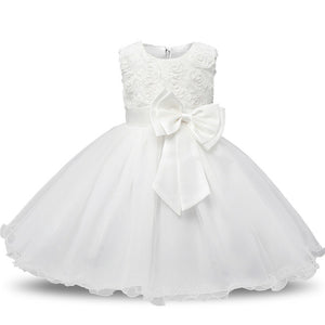 Princess Flower Birthday Party Dresses For Girls Children's Costume Teenager Prom Designs