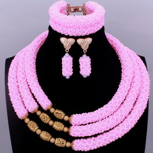 Silver Blue Dudo African Beads Jewelry Sets