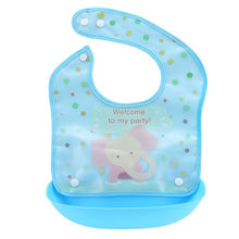 Load image into Gallery viewer, Cartoon Newborn Baby Bibs Silicone Waterproof  Baby Feeding Bib Boy Girl Bavoir Bib