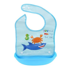 Load image into Gallery viewer, Cartoon Newborn Baby Bibs Silicone Waterproof  Baby Feeding Bib Boy Girl Bavoir Bib