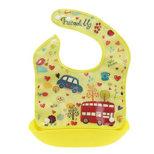 Load image into Gallery viewer, Cartoon Newborn Baby Bibs Silicone Waterproof  Baby Feeding Bib Boy Girl Bavoir Bib