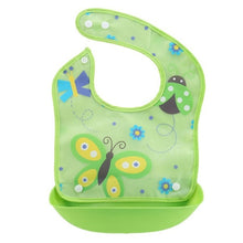 Load image into Gallery viewer, Cartoon Newborn Baby Bibs Silicone Waterproof  Baby Feeding Bib Boy Girl Bavoir Bib