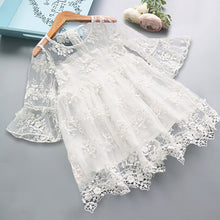 Load image into Gallery viewer, Summer Girl Clothes Kids Lace Flower Dress