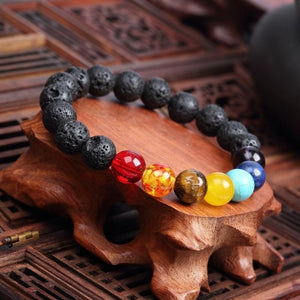 Meajoe Trendy Natural Stone Love Purple Bead Bracelet