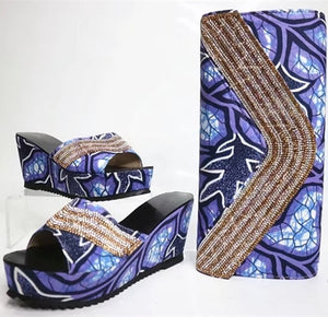 Best Selling African Shoe and Bag Set .