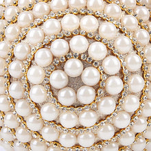 Load image into Gallery viewer, Luxury Women Pearl Beading Evening Bag Round Diamond Bridal Wedding Party