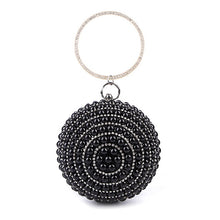 Load image into Gallery viewer, Luxury Women Pearl Beading Evening Bag Round Diamond Bridal Wedding Party