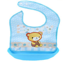 Load image into Gallery viewer, Cartoon Newborn Baby Bibs Silicone Waterproof  Baby Feeding Bib Boy Girl Bavoir Bib