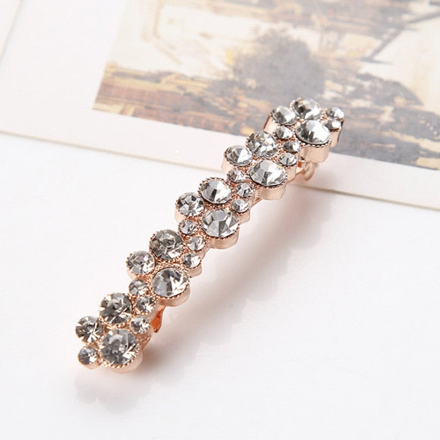 Crystal Pearl Elegant Barrette