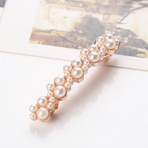 Crystal Pearl Elegant Barrette