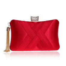 Load image into Gallery viewer, SEKUSA New Arrival Metal Tassel  Classical Style Small Purse Day Evening Clutch