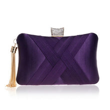 Load image into Gallery viewer, SEKUSA New Arrival Metal Tassel  Classical Style Small Purse Day Evening Clutch