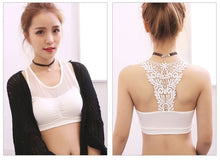 Load image into Gallery viewer, Casual Hollow Lace Strappy bustier Padded Bralette Bra Stretch Push Up Bras