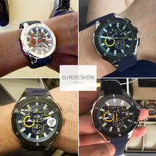 Load image into Gallery viewer, MEGIR Men Sport Watch Chronograph Silicone Strap Quartz Army Military Watches Clock .