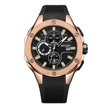 Load image into Gallery viewer, MEGIR Men Sport Watch Chronograph Silicone Strap Quartz Army Military Watches Clock .