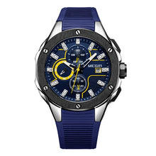 Load image into Gallery viewer, MEGIR Men Sport Watch Chronograph Silicone Strap Quartz Army Military Watches Clock .