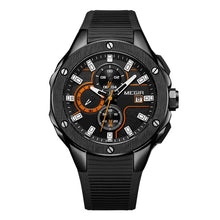 Load image into Gallery viewer, MEGIR Men Sport Watch Chronograph Silicone Strap Quartz Army Military Watches Clock .