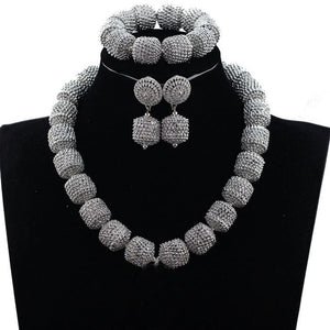 New Design Silver/Gold Beads Jewelry Set