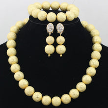 Load image into Gallery viewer, New Design Silver/Gold Beads Jewelry Set