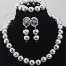 Load image into Gallery viewer, New Design Silver/Gold Beads Jewelry Set