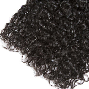 Alidoremi Malaysian Water Wave Hair 3 Pcs Natural Black Human Hair Bundles Non Remy Hair Extention 8-28 inch