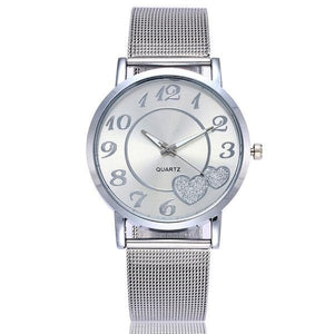 Love Heart Dial Wristwatch