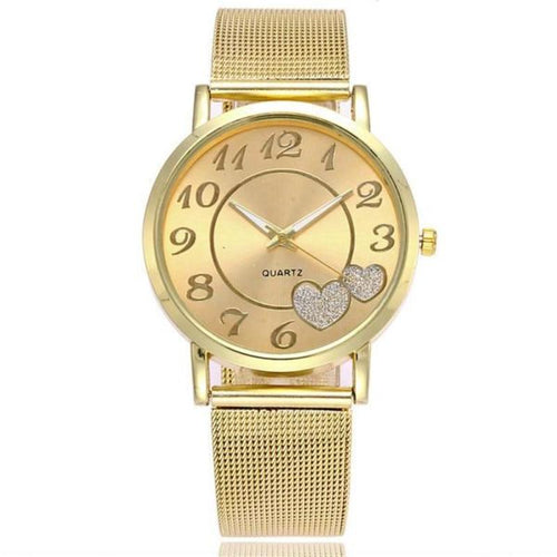 Love Heart Dial Wristwatch