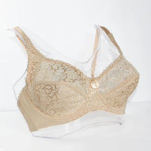 Large Size Underwired Lace Bra Brassiere BH Top B C D DD E F Cup