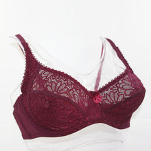 Load image into Gallery viewer, Large Size Underwired Lace Bra Brassiere BH Top B C D DD E F Cup