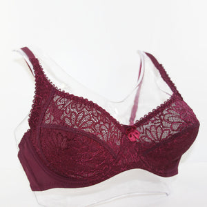 Large Size Underwired Lace Bra Brassiere BH Top B C D DD E F Cup