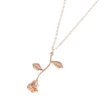 Load image into Gallery viewer, Collier Rose Pendant Necklace