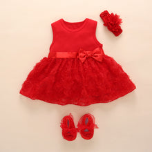 Load image into Gallery viewer, Girls Infant Dress&amp;clothes Summer Kids Party Birthday Outfits 1-2years Shoes Set