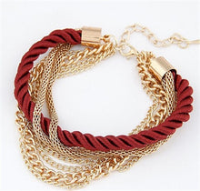 Load image into Gallery viewer, Multilayer Charm Bracelet Exaggerated Gold Chain Bracelet