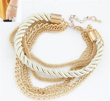 Load image into Gallery viewer, Multilayer Charm Bracelet Exaggerated Gold Chain Bracelet