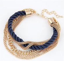 Load image into Gallery viewer, Multilayer Charm Bracelet Exaggerated Gold Chain Bracelet