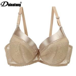 40/90 42/95 44/100 D DD cup large size bra,back closure women underwear bras,bow push up sexy lingerie brassiere