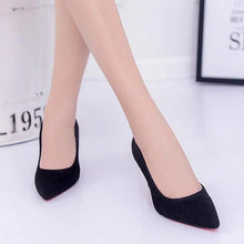 Load image into Gallery viewer, Faux Suede High Heels Woman Shoes Pointed Toe