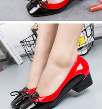 Load image into Gallery viewer, Pumps Butterfly-Knot Women Dress Shoes Square